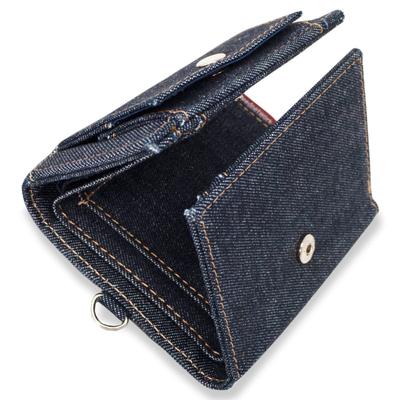 [Need Network] Japan's Proud Denim Mini Wallet, Tri-fold Wallet with Coin Purse and Box-shaped Wallet for Women, Mini Wallet, Small Wallet, Skimming