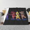 The Plush Gang Creative Design Comfortable Warm Flannel Blanket Fnaf Freddie Chica Bonnie Foxy Geek Gaming Cute Plush