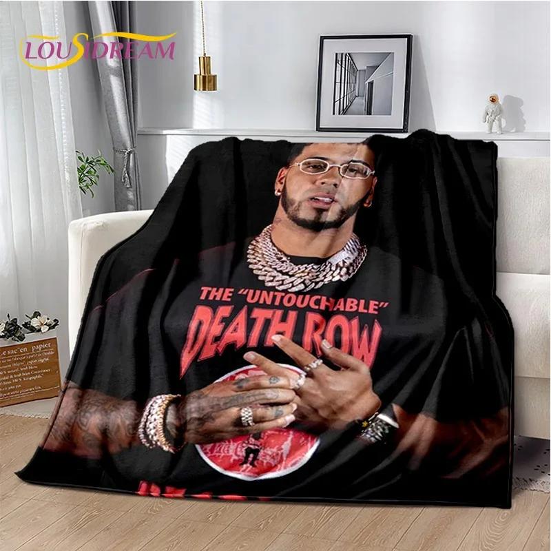 Free Anuel AA Rapper Hip Hop Soft Blanket,Soft Throw Blanket for Home Bedroom Bed Sofa Picnic Travel Cover Child Gift