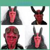 Máscara de Látex do Hellboy Para Halloween e Natal Festa de Fantasia de Terror Decoração