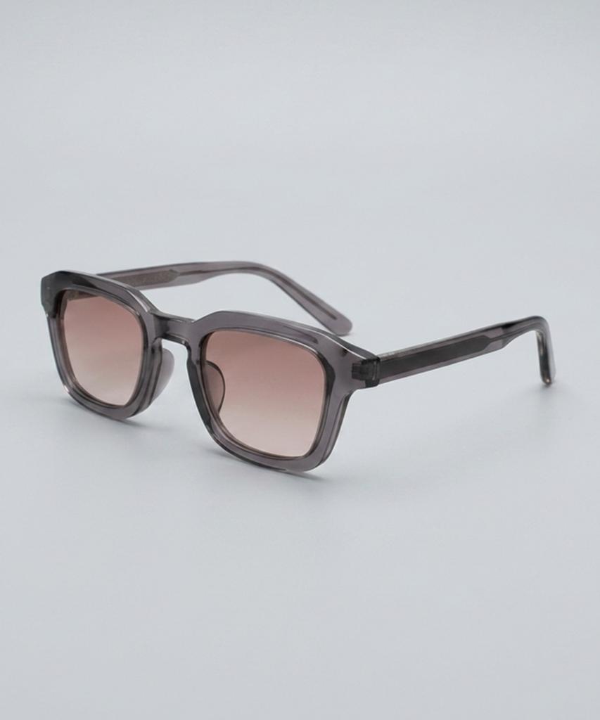Tukyubeu Modern Crown Panto Sunglasses(Grey)