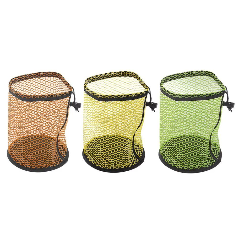Drawstring Pouch Golf Ball Organizer Nylon Material Golf Ball Mesh Bag  Golf Accessories