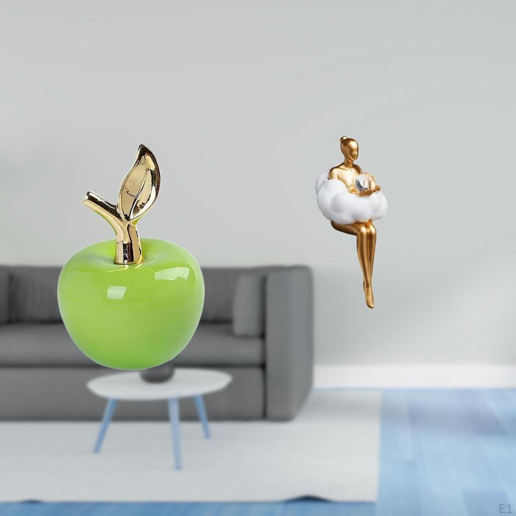 Ceramic Figurine Fruit Sculpture And Resin Abstract Art Character Statue for Cafe Study