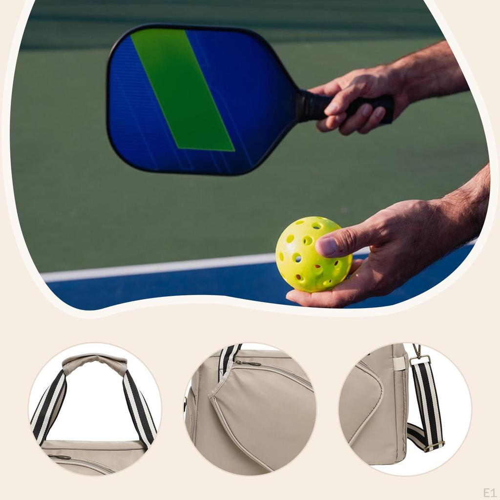 Pickleball Racket Bag Handbag Oxford Cloth Multifunctional Racquet Carrier