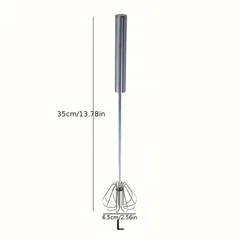 Hand Pressure Egg Beater Rotating Semi-Automatic Mixer Coffee Milk Mixing Egg Beater Balloon Wire Whisk Egg Kitchen Baking Cooking Tools