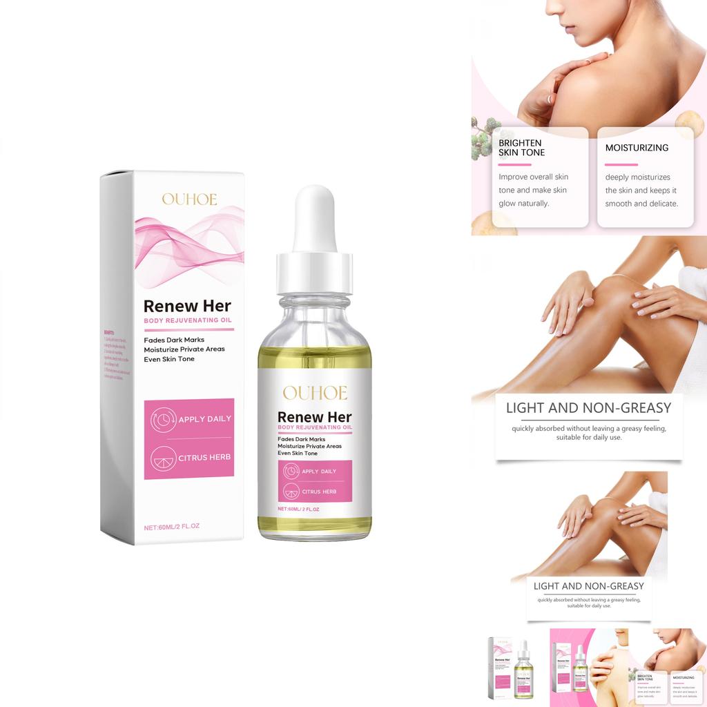 Ouhoe Body Brightening Oil Luxurious Hydrating Moisturizing Skin Care 60ml