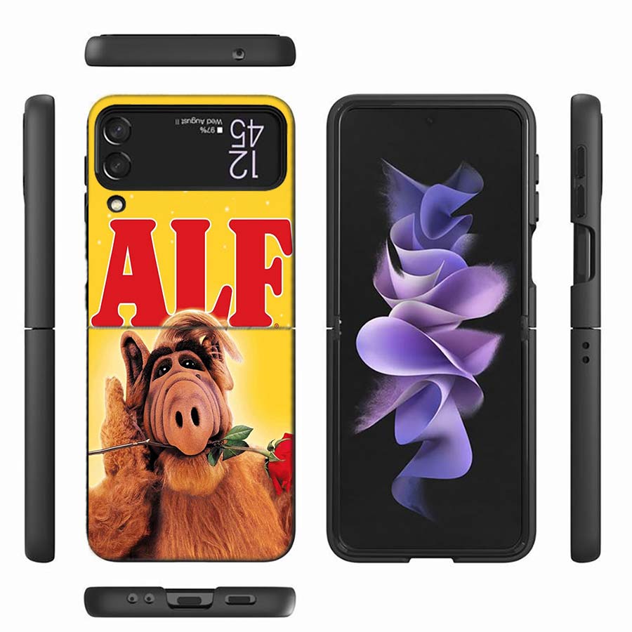 Alf TV Series Phone Case For Samsung Z Flip 6 7 5G Z Flip 5 Galaxy Z Flip 3 4 5G ZFlip Shockproof Hard Cover TPU PC Coque Capa S