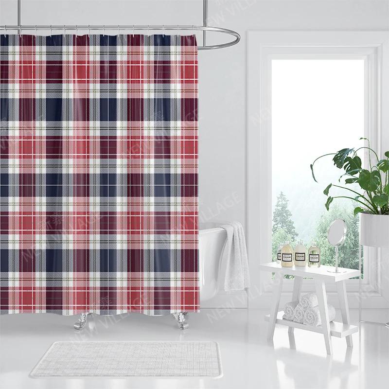 Household Waterproof Fabric Shower Curtain Accessories 90x180 Shower Curtain 240 * 200 Minimalist Style Shower Curtain