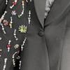 Eleganter Damen Slim-Fit Blazer - Frühjahrskollektion 2026 mit buntem Strass-Design
