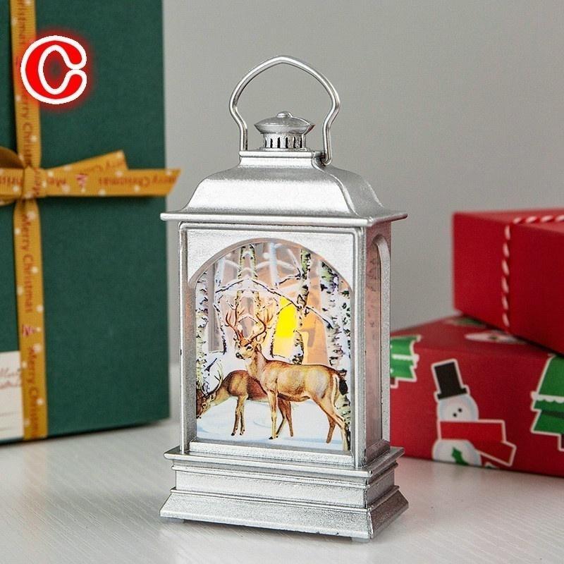 Christmas Decorations Christmas Lights Glowing Old Man Snowman Night Lights Christmas Decoration Desktop Decoration