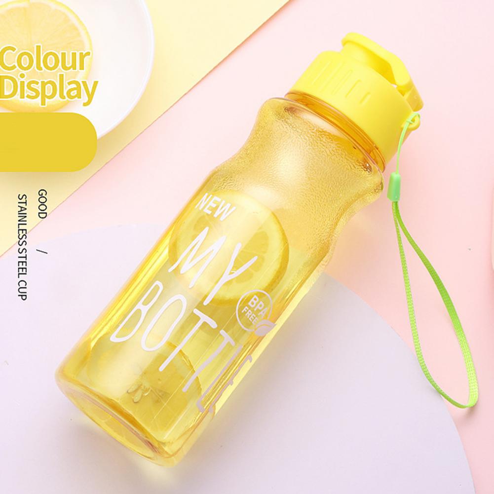 650ML Water Bottle Female Girls Water Cup BPA Free Portable Leak-proof Shaker Bottle Plastic Drinkware Milk Juice Simple Cup