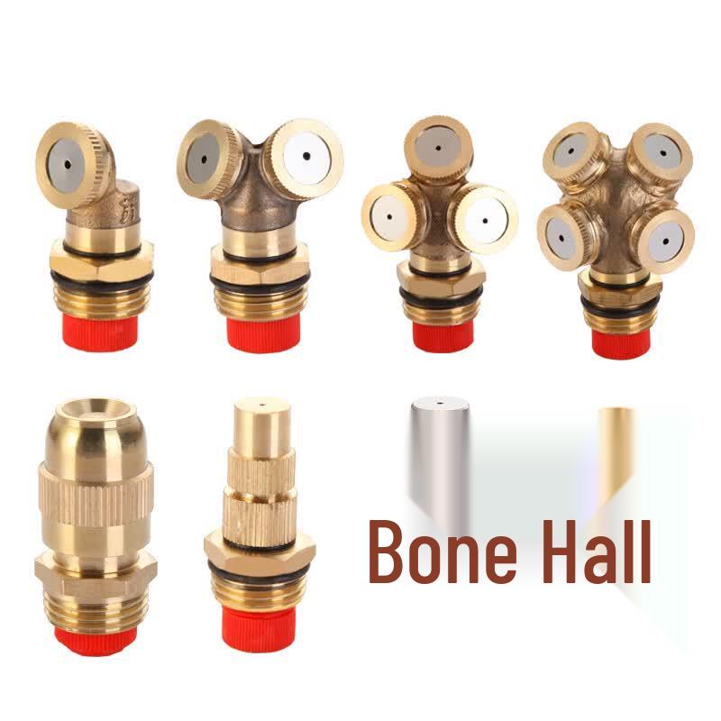 Huachuan 1/2-inch Adjustable Copper Fog Nozzle