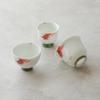 Hand Painted Jade Clay Tea Cup Underglaze Lucky Goldfish Design Master Cup for Gongfu Tea Ceremony Home Use