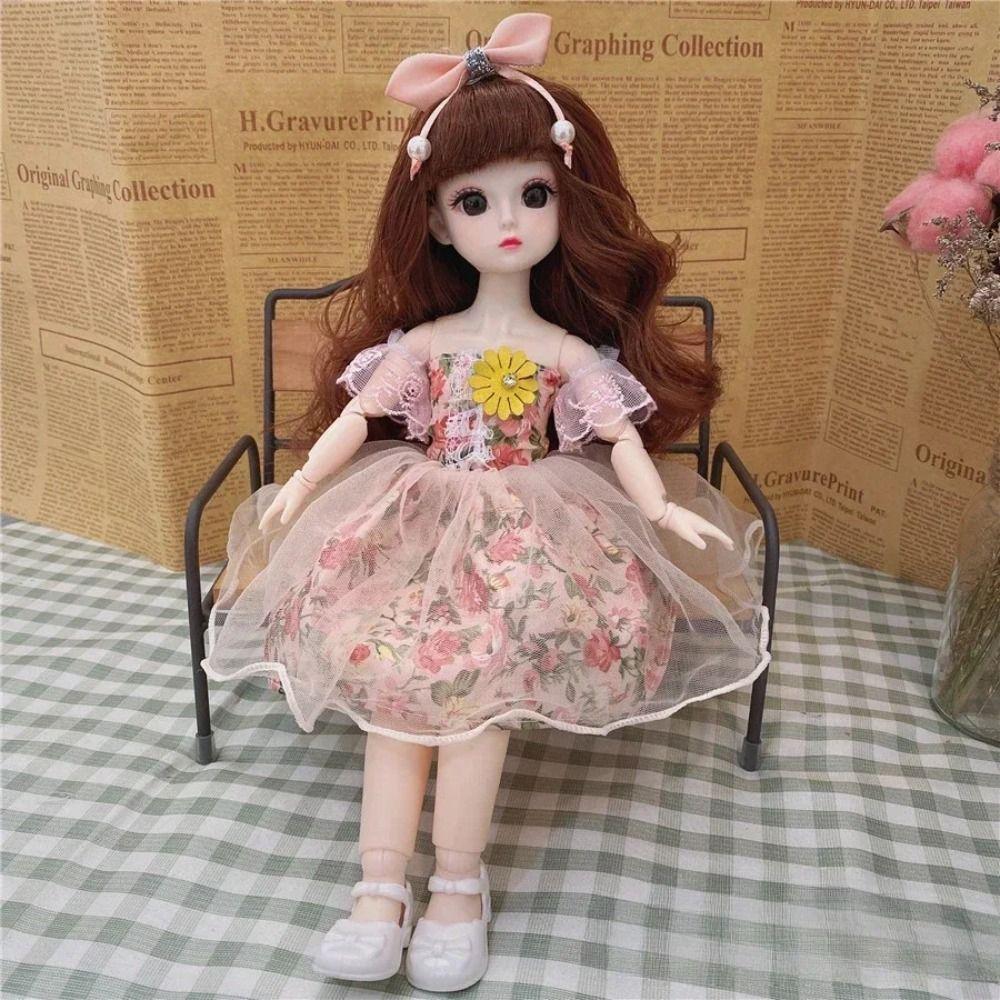 Removable Joints Girl Princess Doll Humanoid Doll Dress BJD Doll Fashion 30cm Baby Dolls  Girls Toy