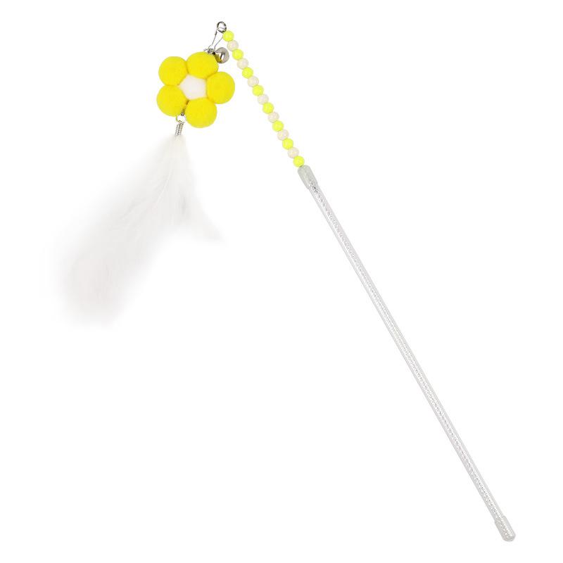 Katzenspielzeug: Raupen-Glocken-Teaser-Stab zur Selbstbeschäftigung und zum Backenzahnabrieb