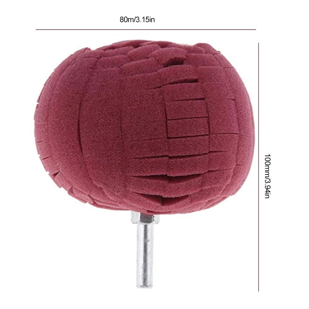 Tire Polishing Sponge Auto Wheel Used For Electric Drill Burnishing Ball Polishing Cone Set Car Hub Buffing Sponge Polishing Kit