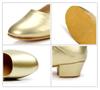 [Gengzee] Women's Latin Dance Shoes, Modern Ballroom Dance Shoes, Stage Shoes, Concert Shoes, Practice Shoes, Cha-Cha Dance Shoes, Suede Sole, Black,