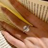 European Fashion 3-Carat Moissanite Egg-Shaped Dove Ring for Women