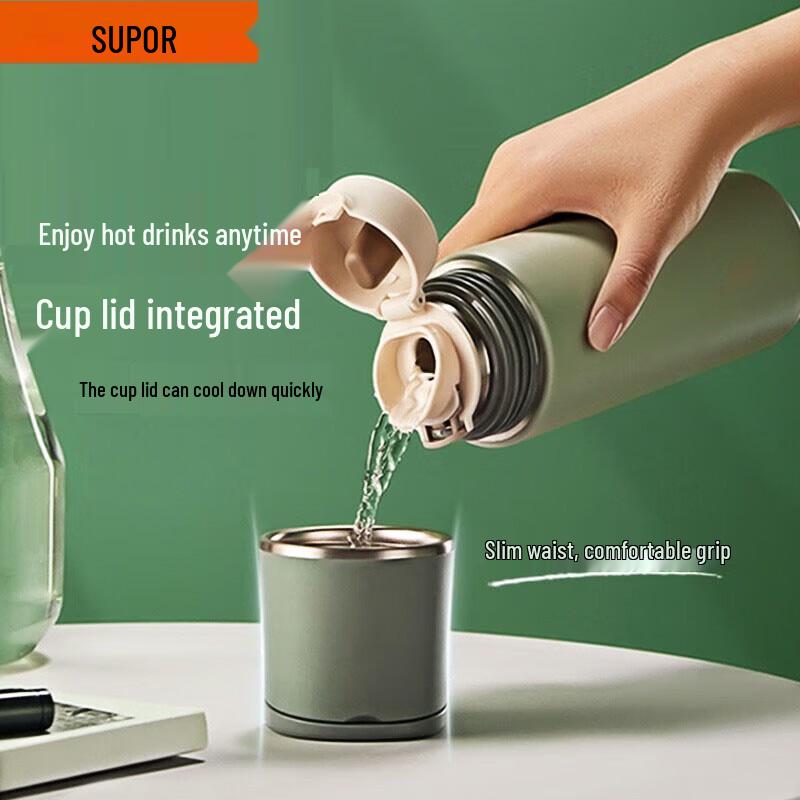 Supor 316L Stainless Steel Insulated Bottle, 500ml