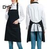 Chef Apron Solid Color Waterproof Polyester Cotton Hanging Neck Apron
