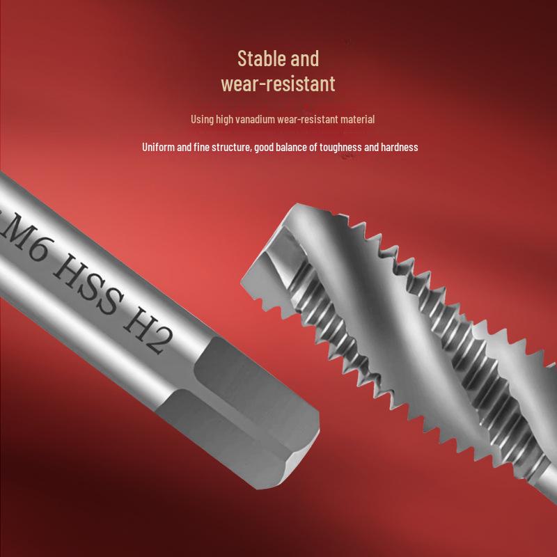 Tiangong Spiral Tap for Fine Thread Tapping (M2-M6) In Iron, Aluminum, Copper, Steel, and Stainless Steel.