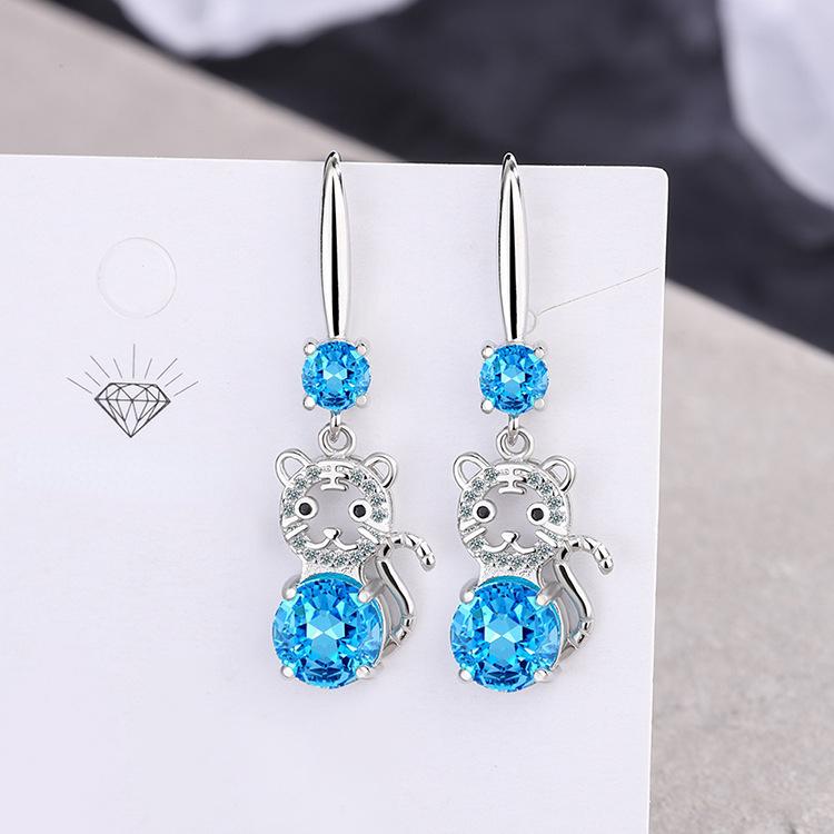 

Классические серьги Lindon из медного сплава с цирконом, серьги-капли для женщин, подарки на свадьбу синий