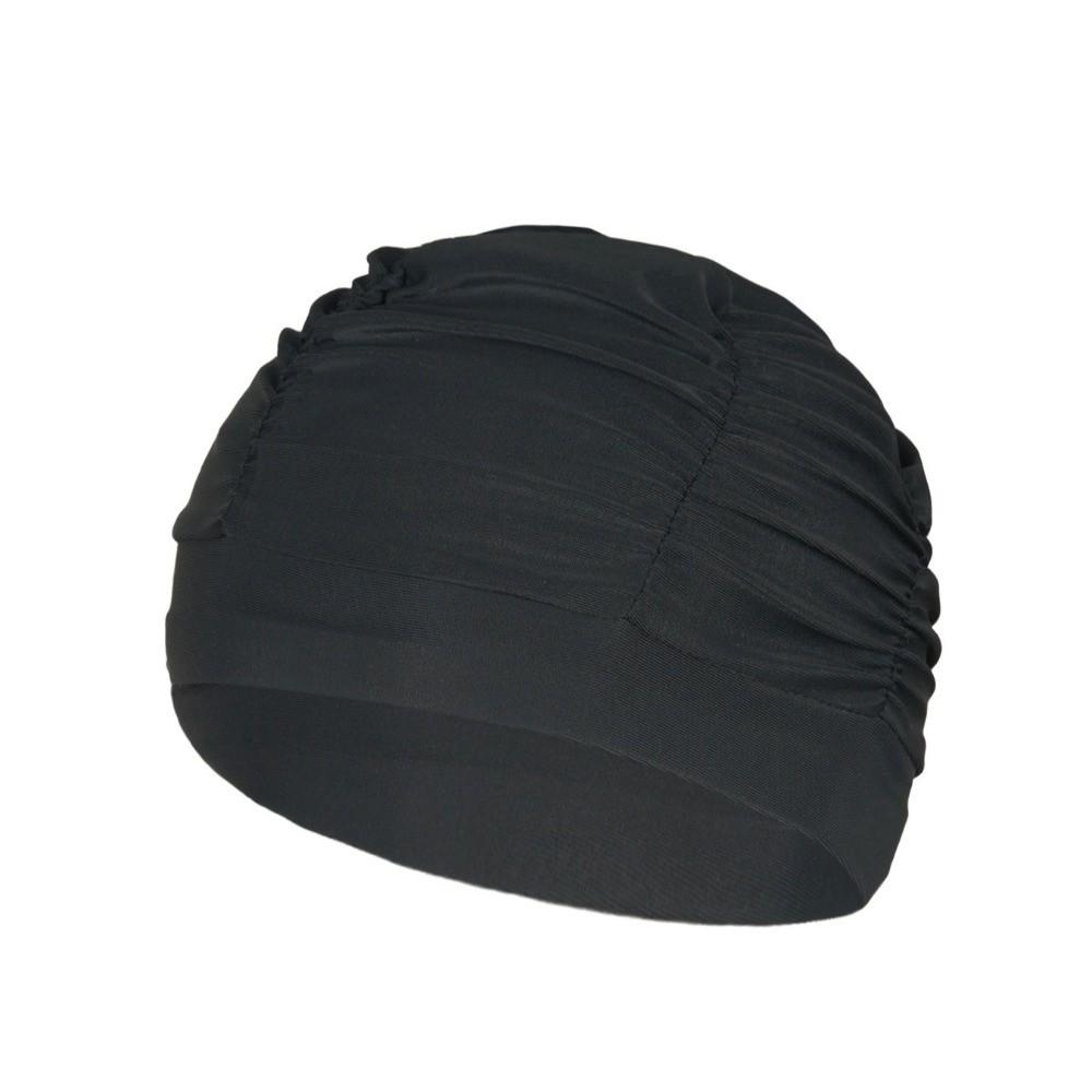 2PCS Polyester Swimming Caps Waterproof Lining Elastic Caps Swimming Pool