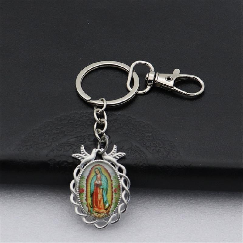 Our Lady of Guadalupe Keychains Elegant Key Rings Key Ornament Great for Weddings Communions and Church Functions