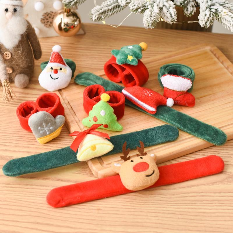 Children's Christmas Light-Up Cartoon Slap Band Watch Ornament