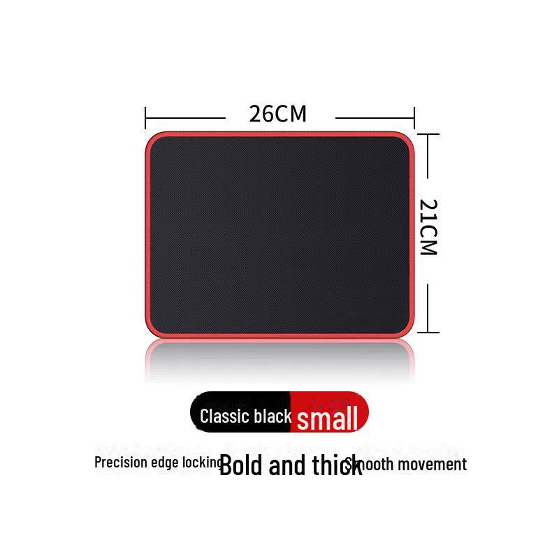 

Игровой коврик для мыши черного цвета с замком-фиксатором 2mm, Small size 21cm*26cm
