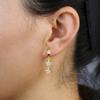 2026 Gold Silver Plated Trendy Women Jewelry Cute Lovely Dangling Star Charm Drop Charm Hoop Earring