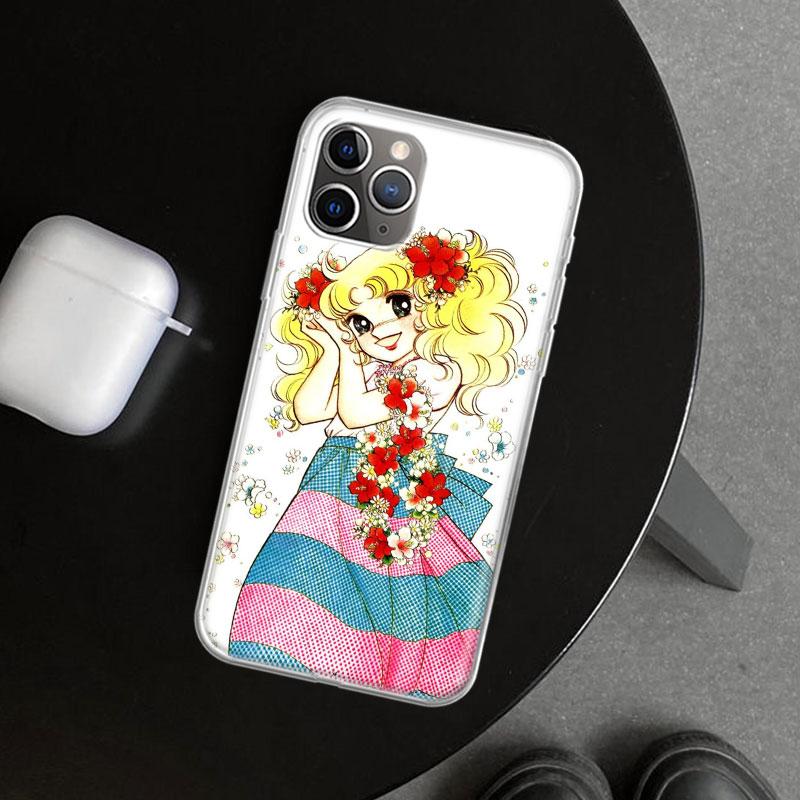 Candy 90s Anime Phone Case Cover for iPhone 11 12 13 Mini 14 15 Plus 16 Pro Max 17 Air 7 8 + SE Art Customized Fundas 11 12 13 M