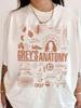 Nuevas Camisetas Inspiradas en la Serie de TV Anatomía de Grey con Meredith Grey Símbolos Médicos Y Frases Famosas Camiseta Harajuku