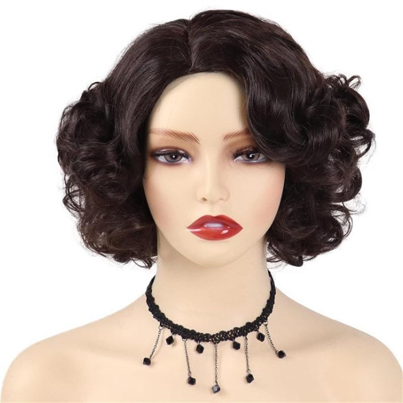 Synthetic Short Wigs for White Women Cosplay Wig Female Big Curly Hair Natural Wig Girls Colored Wig Halloween Costume