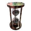 Home Decor Brass Collectible Sand Timer Hourglass 5 Minutes Hourglass with Magnetic Compass On Both Ends