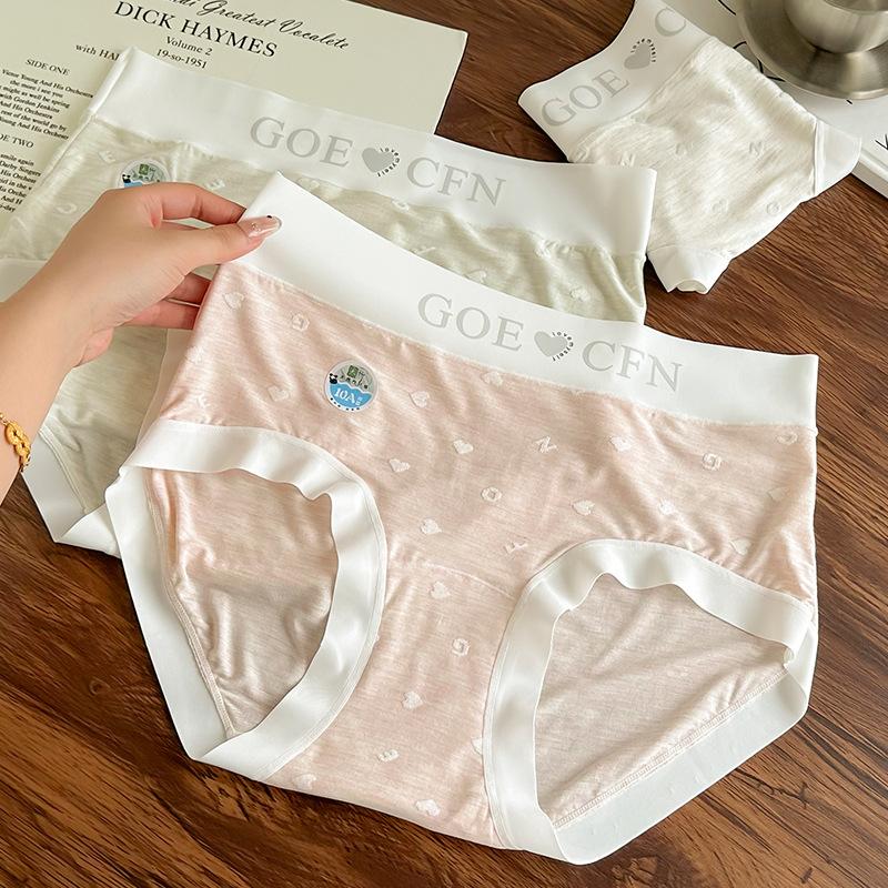 Plus Size Women's Summer Slim High Waist Belly and Skin Non  Scratch Comfortable Breathable Underwear