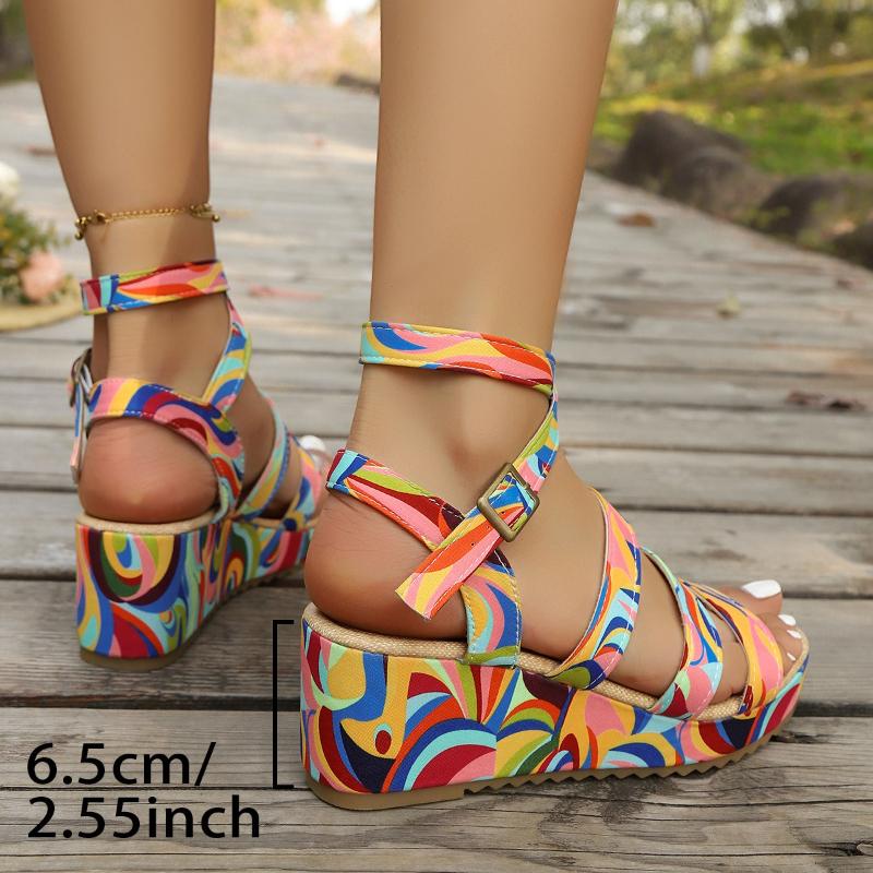 Fashion Fashion Thick Soled Woman Shoes 2025Summer New Round Toe Flat Shoe Simple Versatile Women's Sandals Anti Slip Women Flat Sandals