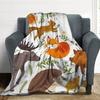 Orange Fox Soft Throw Blanket All Size Lightweight Flannel Blanket for Couch Bed Sofa Travel for Teen Adults Animal Blanket,gift