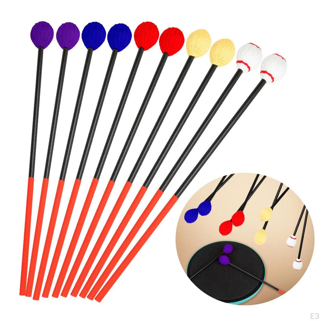 Marimba Beater Woolen Head Mallet Sticks Professional for Instrument Accessories Bells Lover
