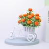 Simulation Flower Decorations Rattan Flower Basket Tricycle Bicycle Model Home Garden Wedding Party Decoration Romantic And Cute
