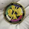 Armor of God Coin 1.57" Diameter Metal Souvenir Coin Put on The Whole Armor of God Double-Sided Armored Soldier Challenge Coin for Military Church