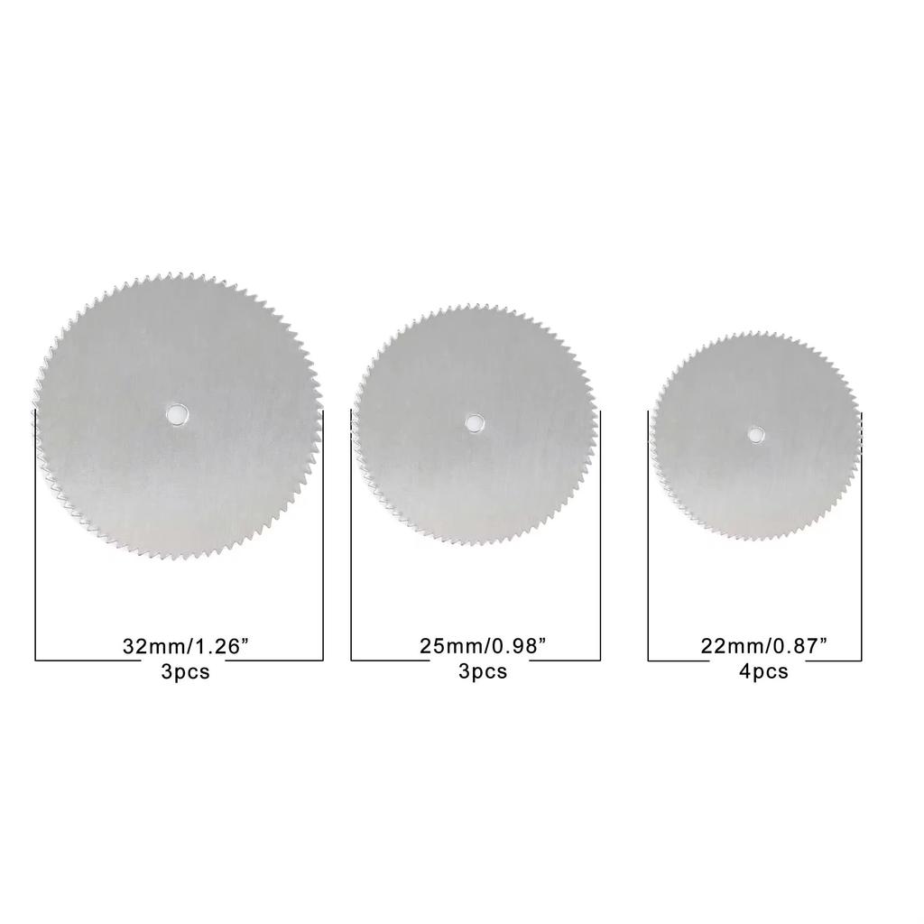 Galacok 11 Stück Mini Kreissägeblatt Elektrische Schleifscheibe Trennscheibe Rotationswerkzeug für Metallschneider Elektrowerkzeug Holzschneidescheiben