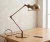 Vintage Industrial Brass Desk Lamp with Adjustable Swing Arm | Steampunk Articulated Task Light | Retro Office Table Lamp