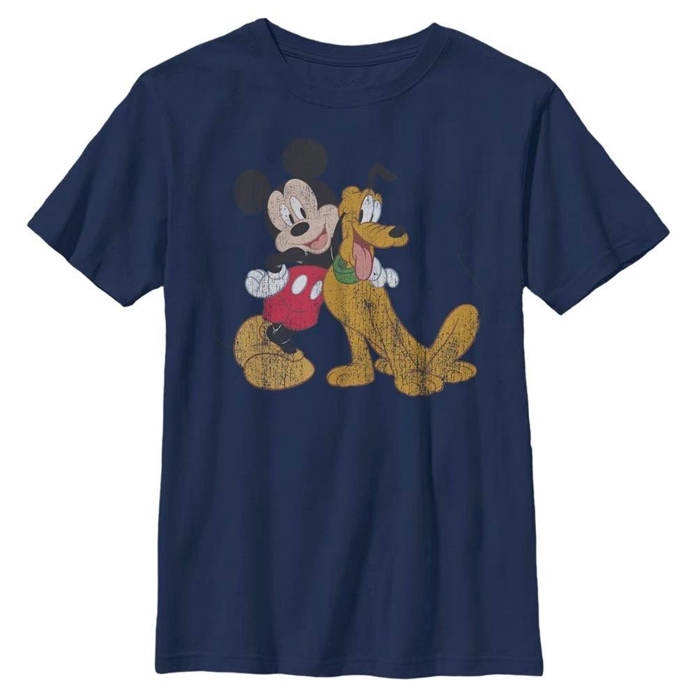 Boy s Disney Mickey and Pluto T-Shirt L