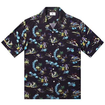 Deosyeocheuhauseu Hawaiian Shirt Aloha Land-Black
