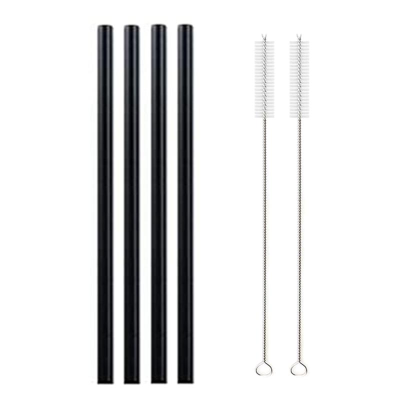 8 kolorów wielokrotnego użytku szklane słomki do picia przyjazne dla środowiska wysokiej jakości szkło borokrzemianowe słomki do koktajli mlecznych do napojów barowych akcesoria