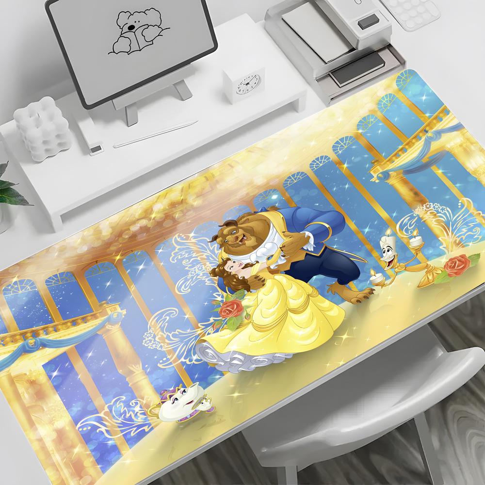 Disney Beauty And The Beast Belle Princess Mouse Pad large keyboard desk non-slip rubber gaming mouse pad laptop carpet 600x300
