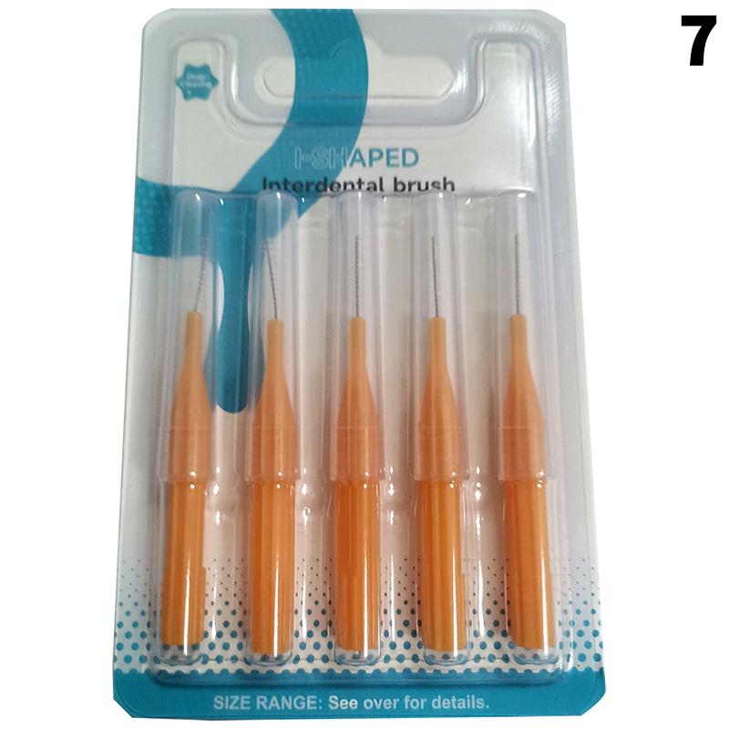 Dental Interdental Brushes Oral Hygiene Flossing Head L/I Shape Tooth Cleaning Tool for Braces Toothpick