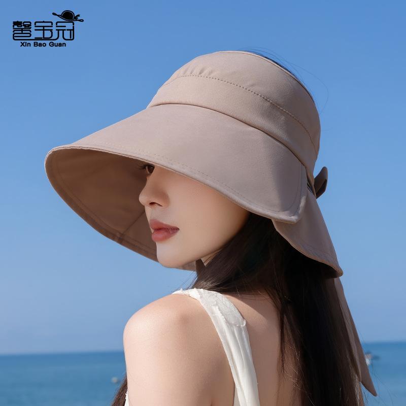 Summer Around the Big Brim Sun Hat Fashion Bucket Hat Outdoor Travel Versatile Empty Top Sun Hat Children