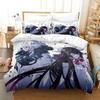 Luxury New 3D Print Anime Genshin Impact Arlecchino Bedding Set Duvet Cover Bed Set Quilt Cover Pillowcase Queen Size Boys Adult